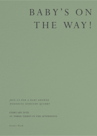 Fulton - Baby Shower Invitation by Paperless Post