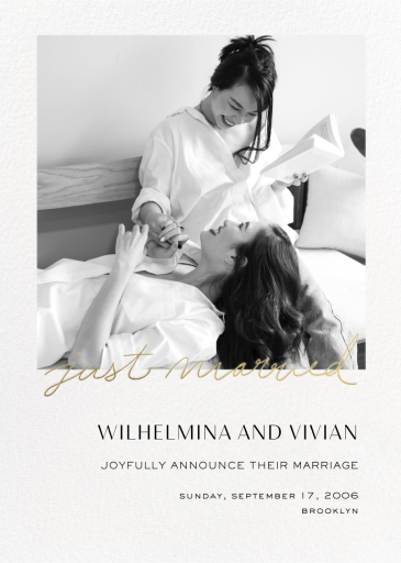 Cordial (Just Married) by Paperless Post