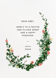 Rosedal - Passover Card by Paperless Post