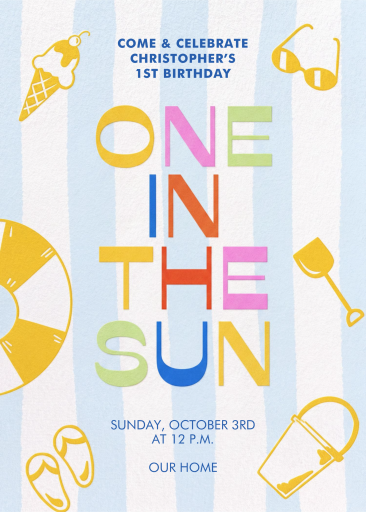 Fun Day - First Birthday Invitation by Paperless Post
