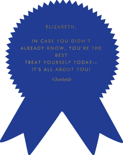 First Place - Valentine's Day Card by Rifle Paper Co. - Back