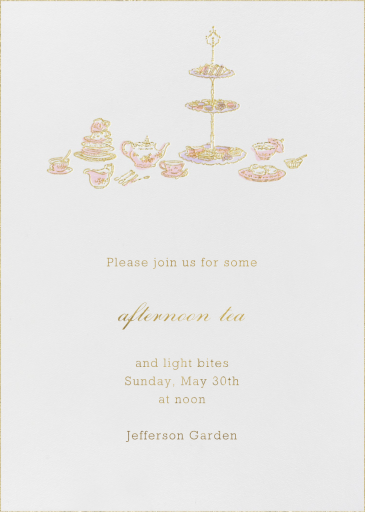 High Tea - Tea Party Invitation by Paperless Post