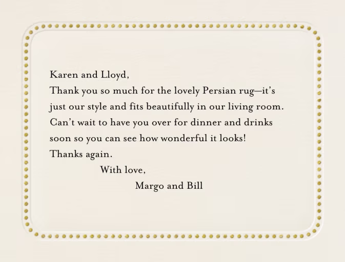 Dotted Bevel - Thank You Card by Paperless Post