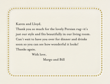 Dotted Bevel - Thank You Card by Paperless Post