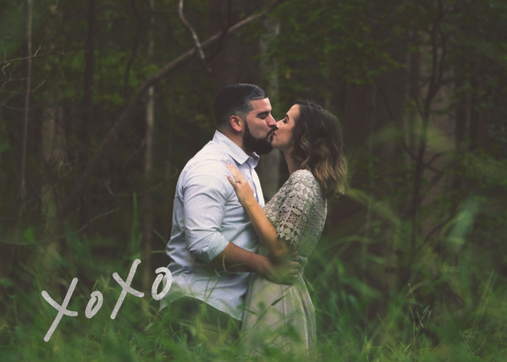 With Hugs and Kisses (Double-Sided) - Valentine's Day Card by Linda and Harriett