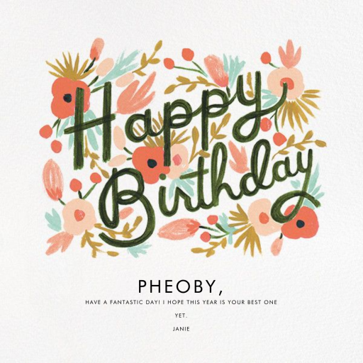 Floral Burst - Greeting Card by Rifle Paper Co.