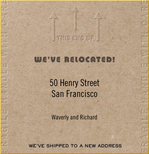 This End Up - Moving Announcement by Paperless Post