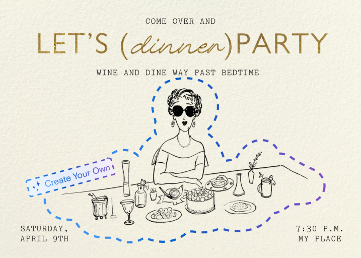 Golden Note (Custom Magic Art) - Invitation by Paperless Post