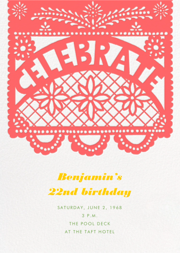 Papel Picado Celebration - Birthday Invitation by Paperless Post