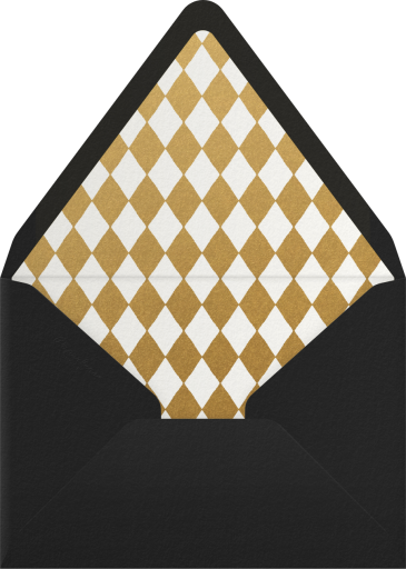 Reindeer Sipping Cocktail - Paperless Post Envelope