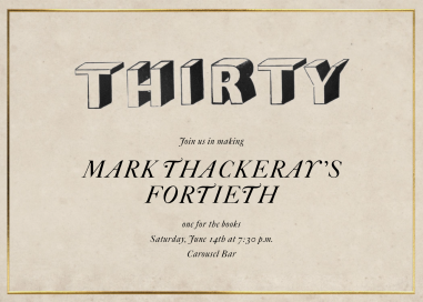 Fresh Perspective - Birthday Invitation by John Derian