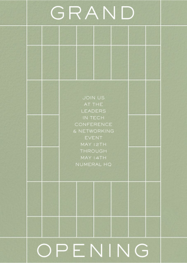 Grand Time - Conference Invitation by Paperless Post