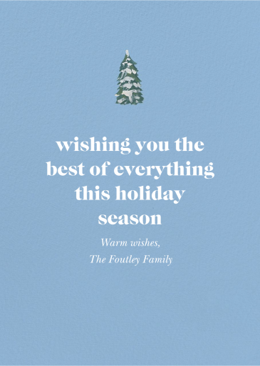 Bonhommes de Neige - Holiday Card by Nathalie Lété - Back