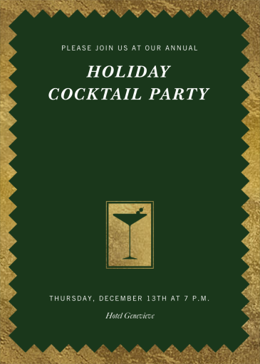 Zig and Zag (Customizable Template) - Corporate Holiday Party Invitation by Paperless Post