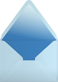 Minimal Blue Gradient Invitation Envelope
