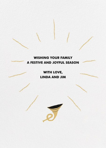 Harmonizer Bunny - Holiday Card by Paperless Post - Back