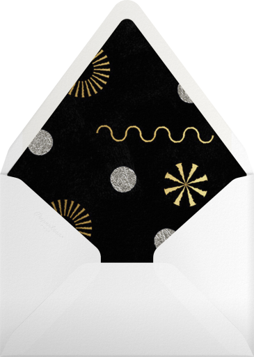 Gold & Silver 2027 New Year Card Envelope