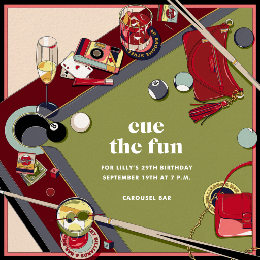 Cue the Fun - Birthday Invitation by kate spade new york