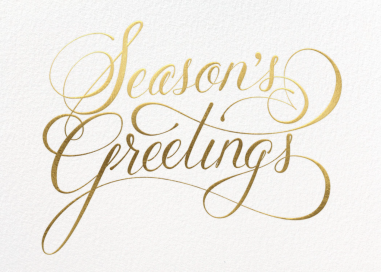 Season's Greetings Script - Christmas Card by Paperless Post
