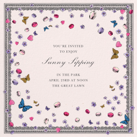 Jardin Royale - Spring Party Invitation by Ladurée