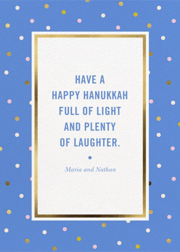 Wrapping Paper - Hanukkah Card by kate spade new york