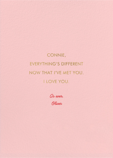 Complementary - Greeting Card by Carolyn Suzuki Studio - Back