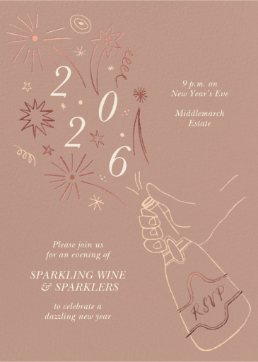 Pop Off - New Year's Eve Invitation by Paperless Post