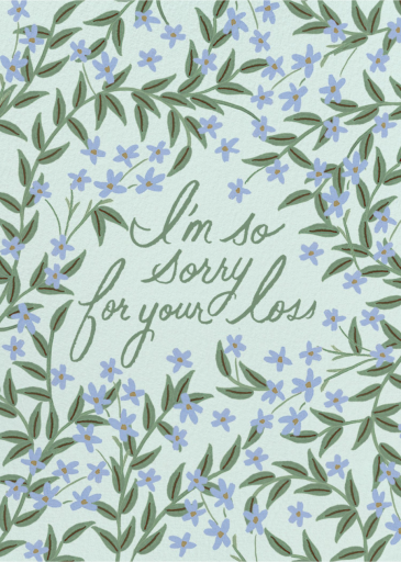 Laurel Sympathy - Sympathy Card by Rifle Paper Co.