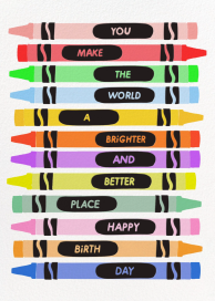 Colorful Life - Birthday Card by Hartland Cards