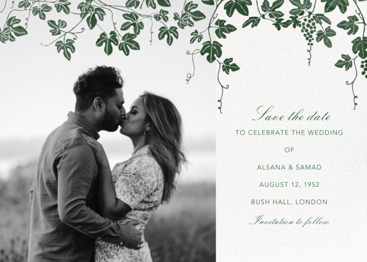 Vineyard II (Photo Save the Date) by Paperless Post