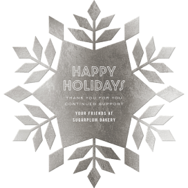 Snowflake Cutout - Greeting Card by Paperless Post