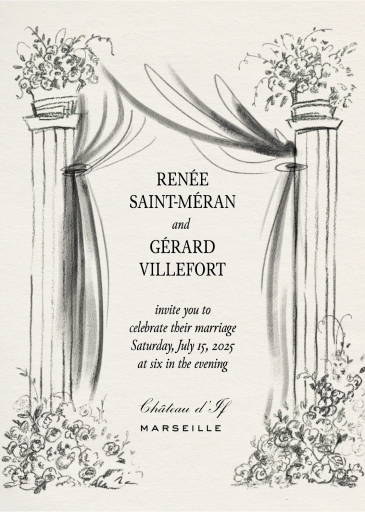 Pillars of Love - Wedding Invitation by Paperless Post