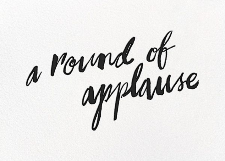 A Round of Applause - Business Greeting Card by kate spade new york