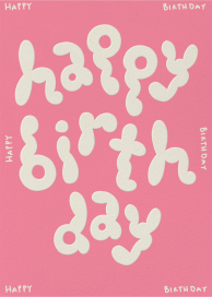 Bubble Letters (Micke Lindebergh) - Birthday Card by Wrap