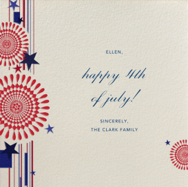Fireworks - Greeting Card by Paperless Post