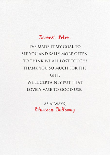 Berry Love - Greeting Card by Mr. Boddington's Studio - Back