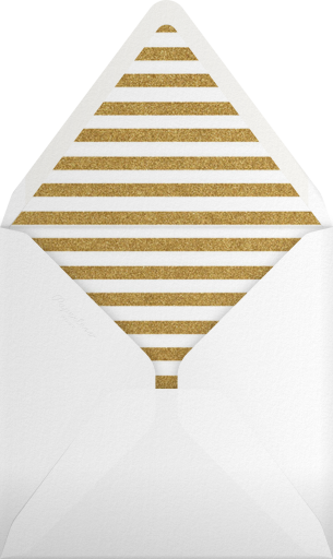 Gold & Silver Confetti - The Indigo Bunting Envelope