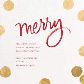 Big Dot Merriment - Dining & Drinks Invitation by Sugar Paper