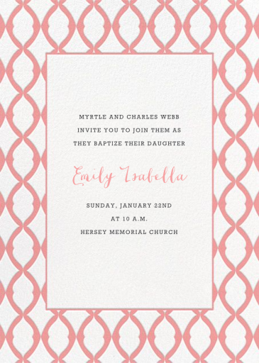 Lady Bexborough - Baptism & Christening Invitation by Paperless Post