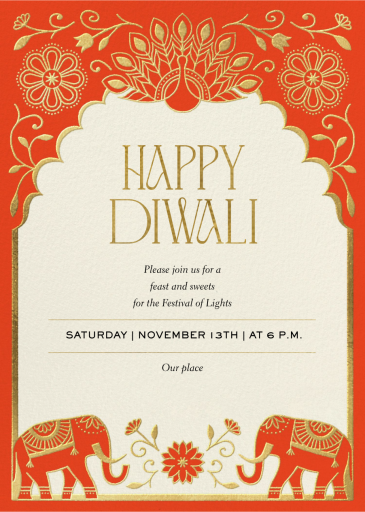 Diwali Frame - Diwali Invitation by Paperless Post