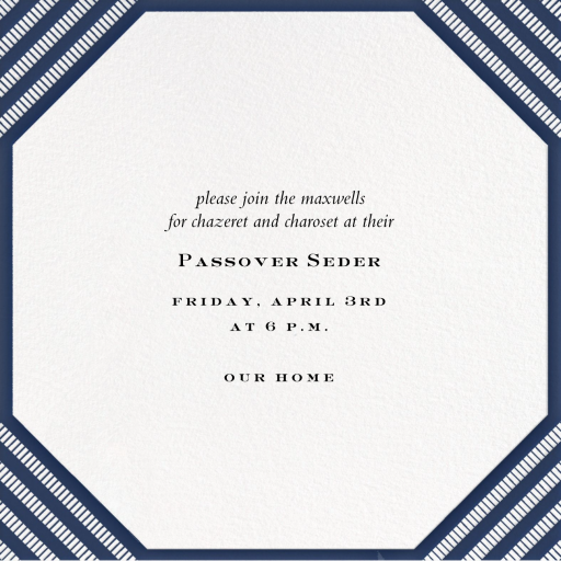 Claridge - Passover Invitation by Paperless Post
