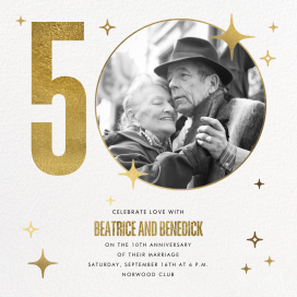 40th (Photo) Milestone - 50th Anniversary Invitation by Paperless Post