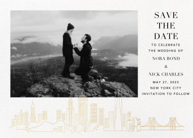 Skyline View (Photo) - Save the Date by Paperless Post