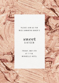 Gypsum (Tall) - Sweet 16 Invitation by Kelly Wearstler