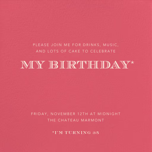 Coral - Birthday Invitation by Paperless Post