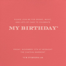Coral - Birthday Invitation by Paperless Post