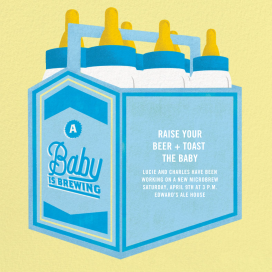 Bottles Up - Baby Shower Invitation by Paperless Post