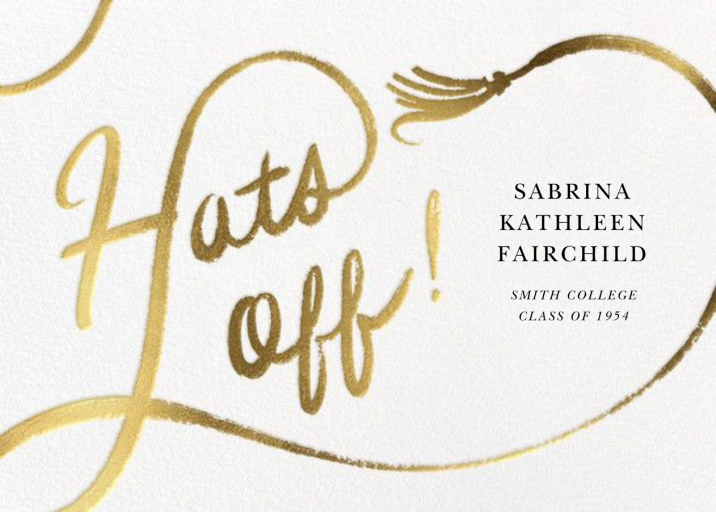 Tassel Script - Graduation Announcement by Paperless Post