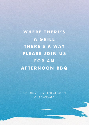 Gradient Painted - BBQ Invitation by Paperless Post
