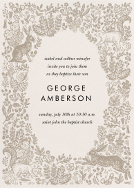Fable Wreath - Baptism & Christening Invitation by Rifle Paper Co.